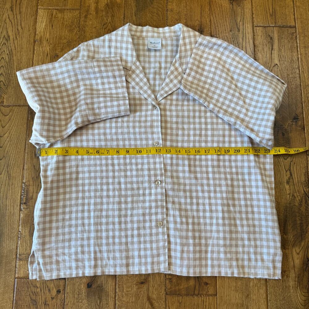 Westbound 100% Linen Button Up Shirt Womens XL with Linen Blend Capri Pants L - Picture 13 of 14
